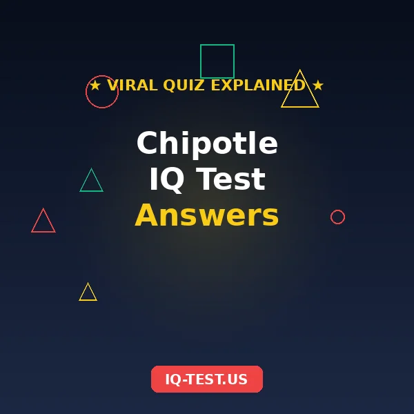 Illustration of a viral online quiz described as an IQ test