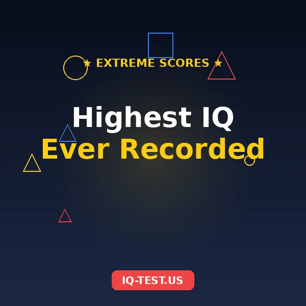Bell curve showing how rare extreme IQ scores are