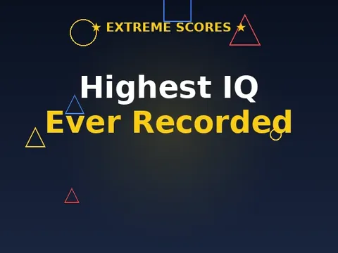 Bell curve showing how rare extreme IQ scores are