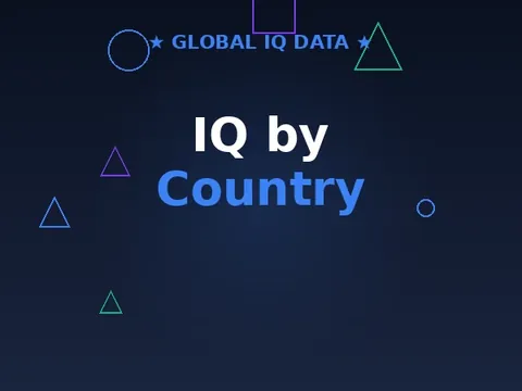 World map illustration for national IQ data