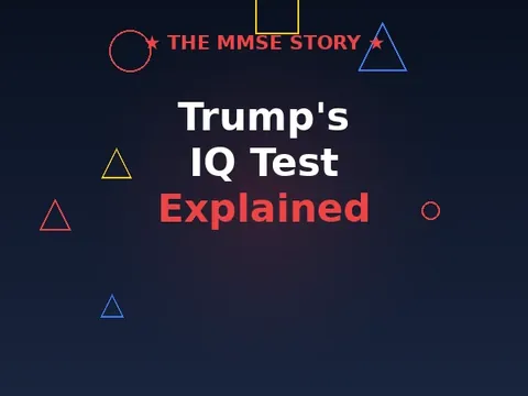Illustration explaining the difference between a cognitive screening and an IQ test