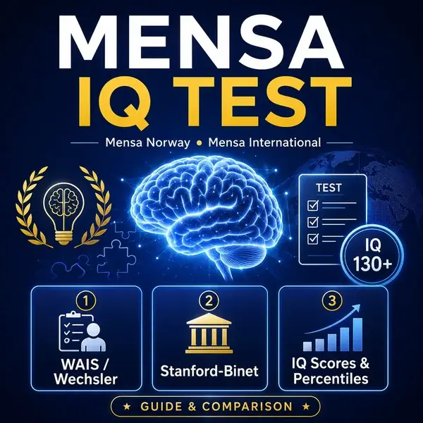 Mensa IQ test comparison: WAIS-IV, Stanford-Binet, scores and percentiles